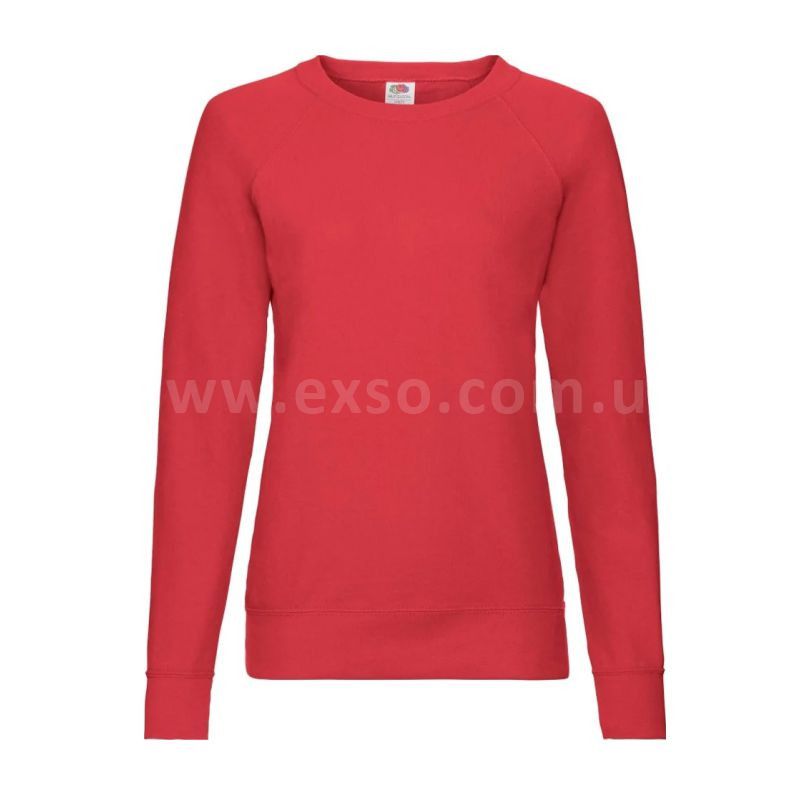 Світшот полегшений жіночий LIGHTWEIGHT RAGLAN SWEAT червоний